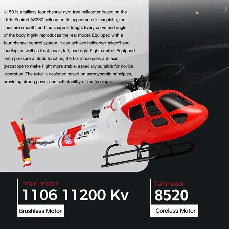 WLtoys 4CH K150-AS350 RC Helic - Rc Helicopter Gas ulasan dan harga