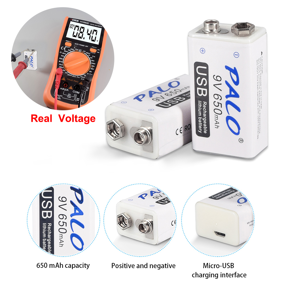 PALO 9V 650mAh Micro USB Charg - Rc Helicopter Charger ulasan dan harga